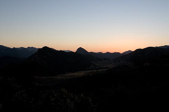 view of the Santa Monica Mountains Ca