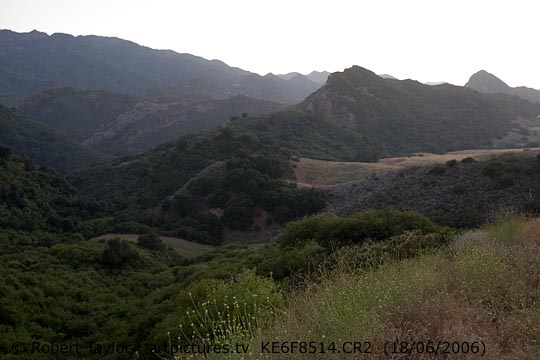 view of the Santa Monica Mountains Ca